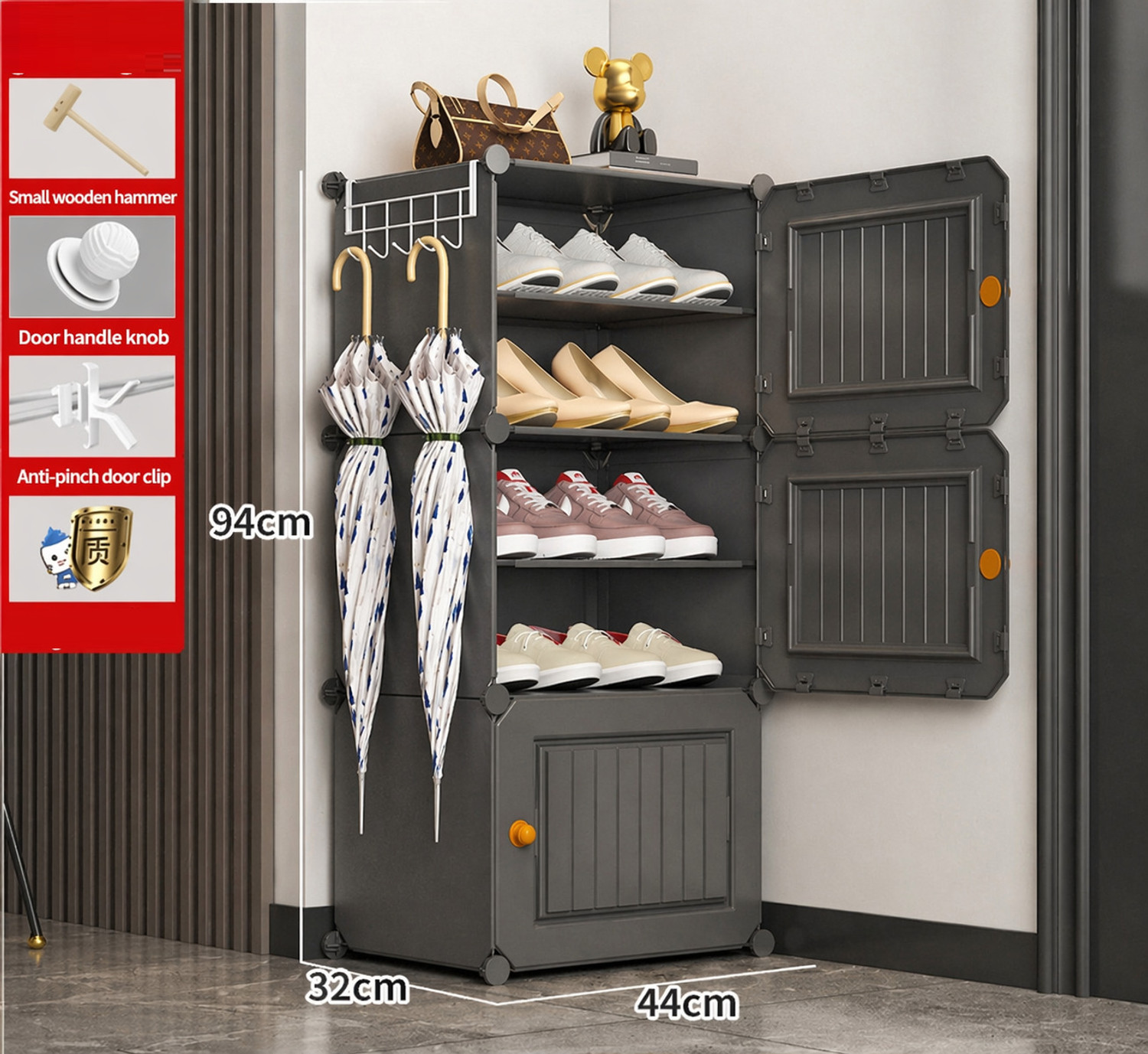 Image of Evrum Plastic Collapsible Shoe Stand