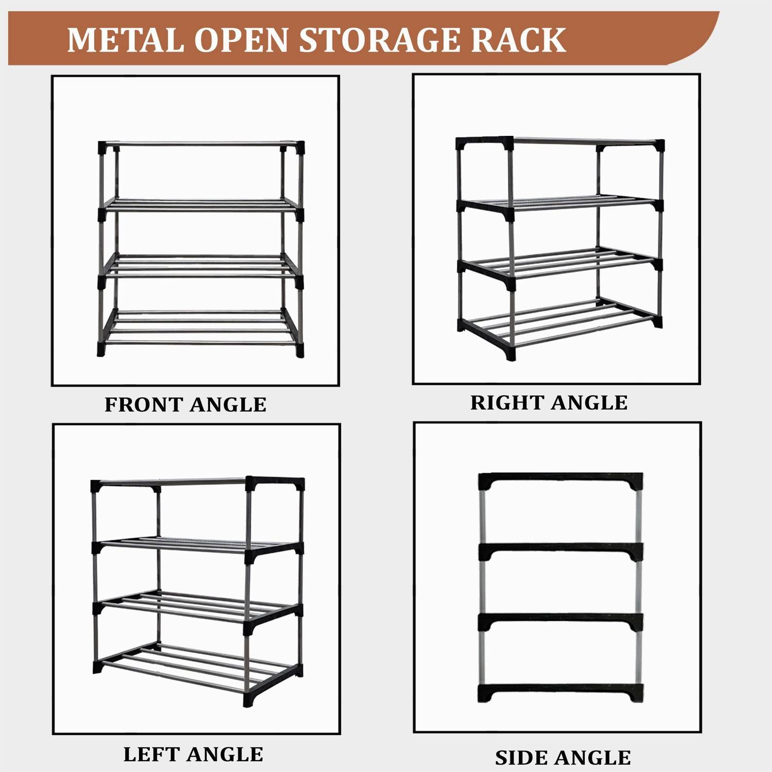 Philoshop 4 Tier Metal Storage Organizer - Image 5