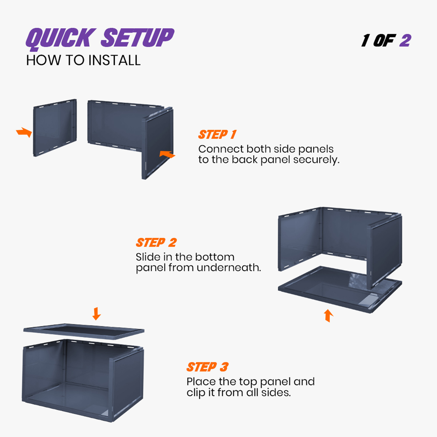 Image of SNEAKARE Side Drop Shoe Rack & Storage Box for Office /Home, Shoe Storage Box For Sneakers Plastic Collapsible Shoe Stand