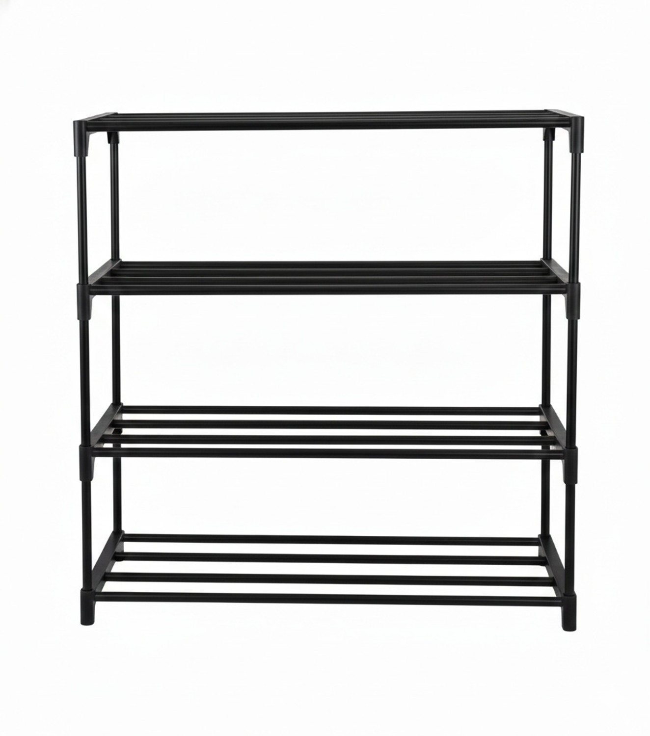 Image of Xevansor SmartStep 4 Tier Shoe Stand Plastic Collapsible Shoe Stand