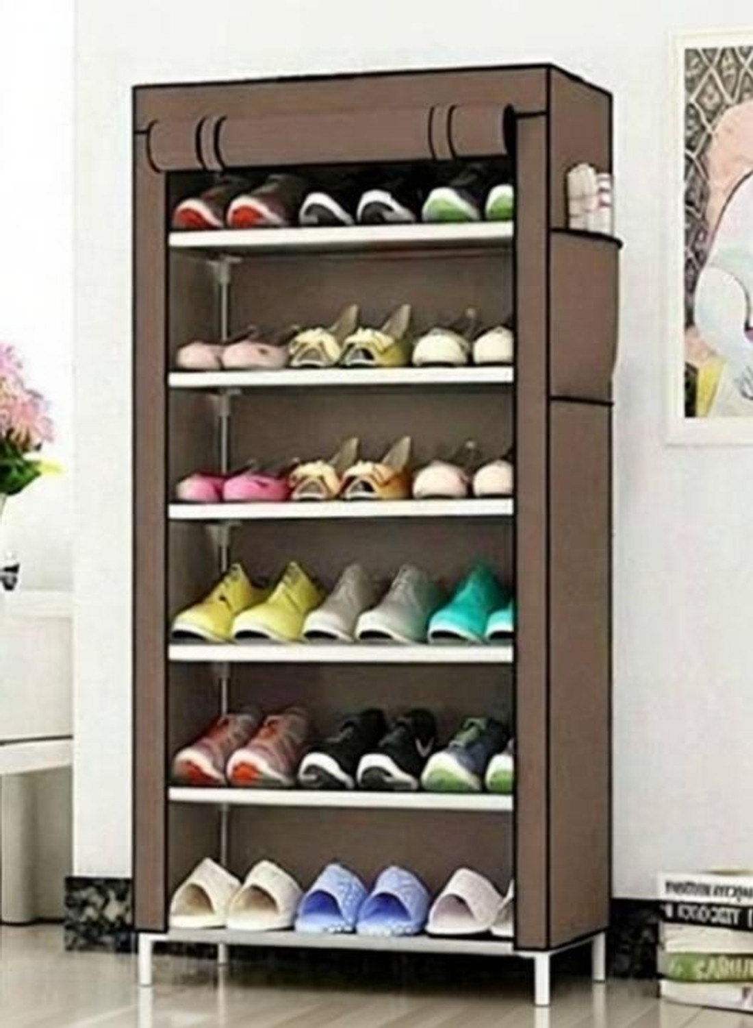 Image of Attache Metal, Plastic Shoe Stand