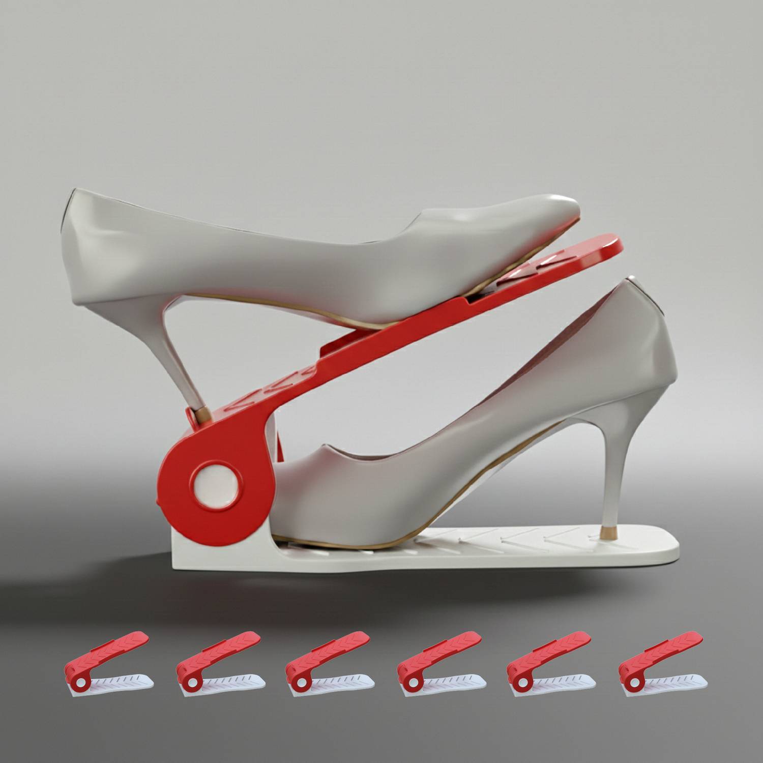 Aditya Polymers Height Adjustable Shoe Rack Organiser Plastic Shoe Stand