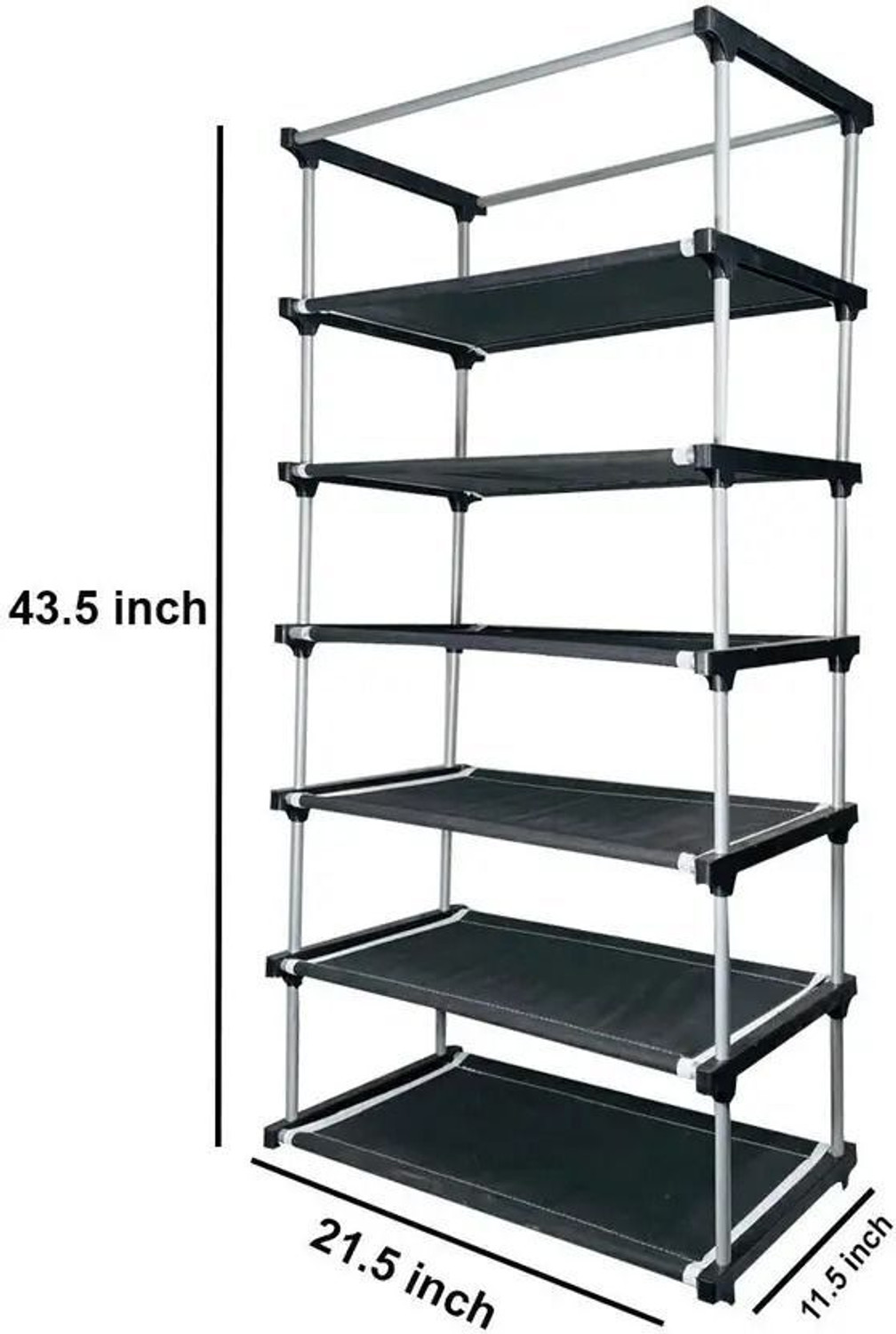Image of Shoefy Multipurpose shoe rack /Wardrobe Heavy Material PVC Plastic Pipes with cover Plastic Shoe Stand