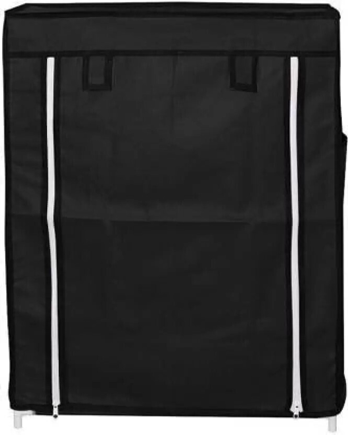 Image of FurniGully 4 Black rack PVC pipe Plastic Collapsible Shoe Stand