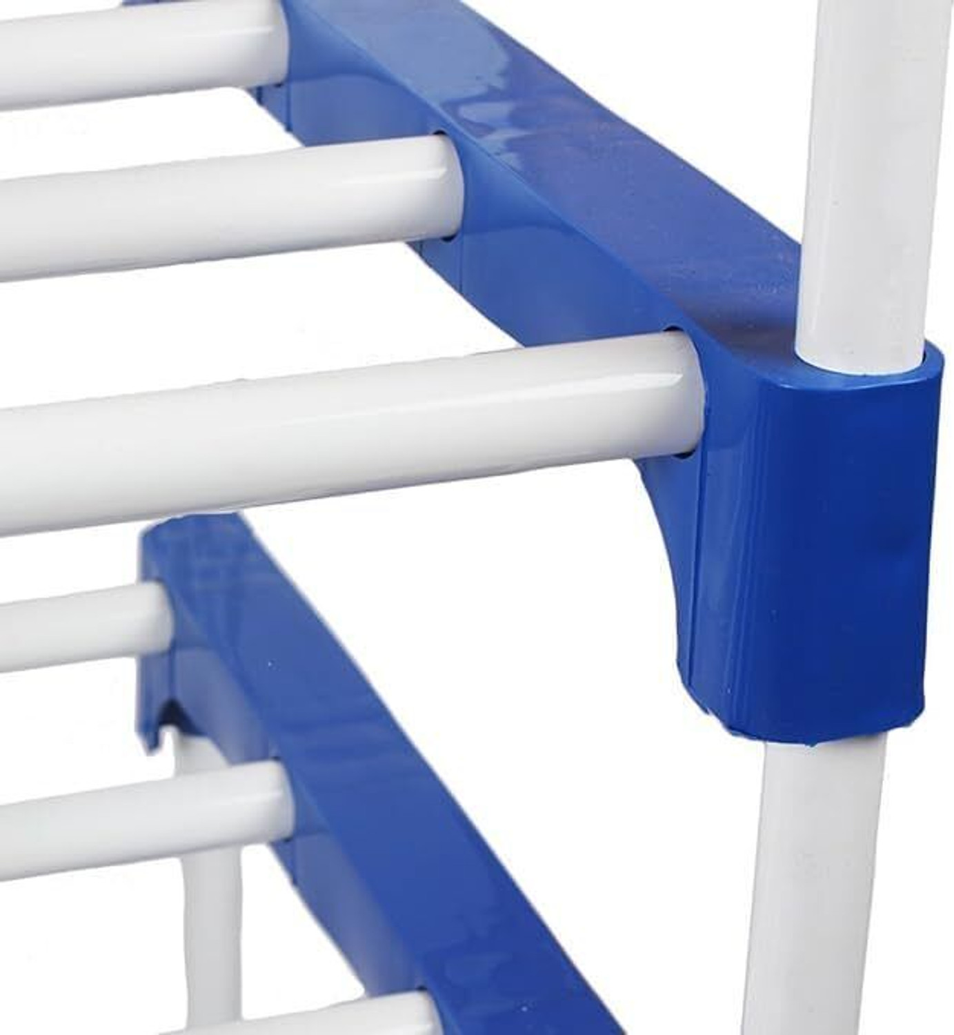 Image of VAYUENTERPRISES Foldable 4-Layer Shoe Rack without Cover | Light Weight & Portable Plastic Collapsible Shoe Stand