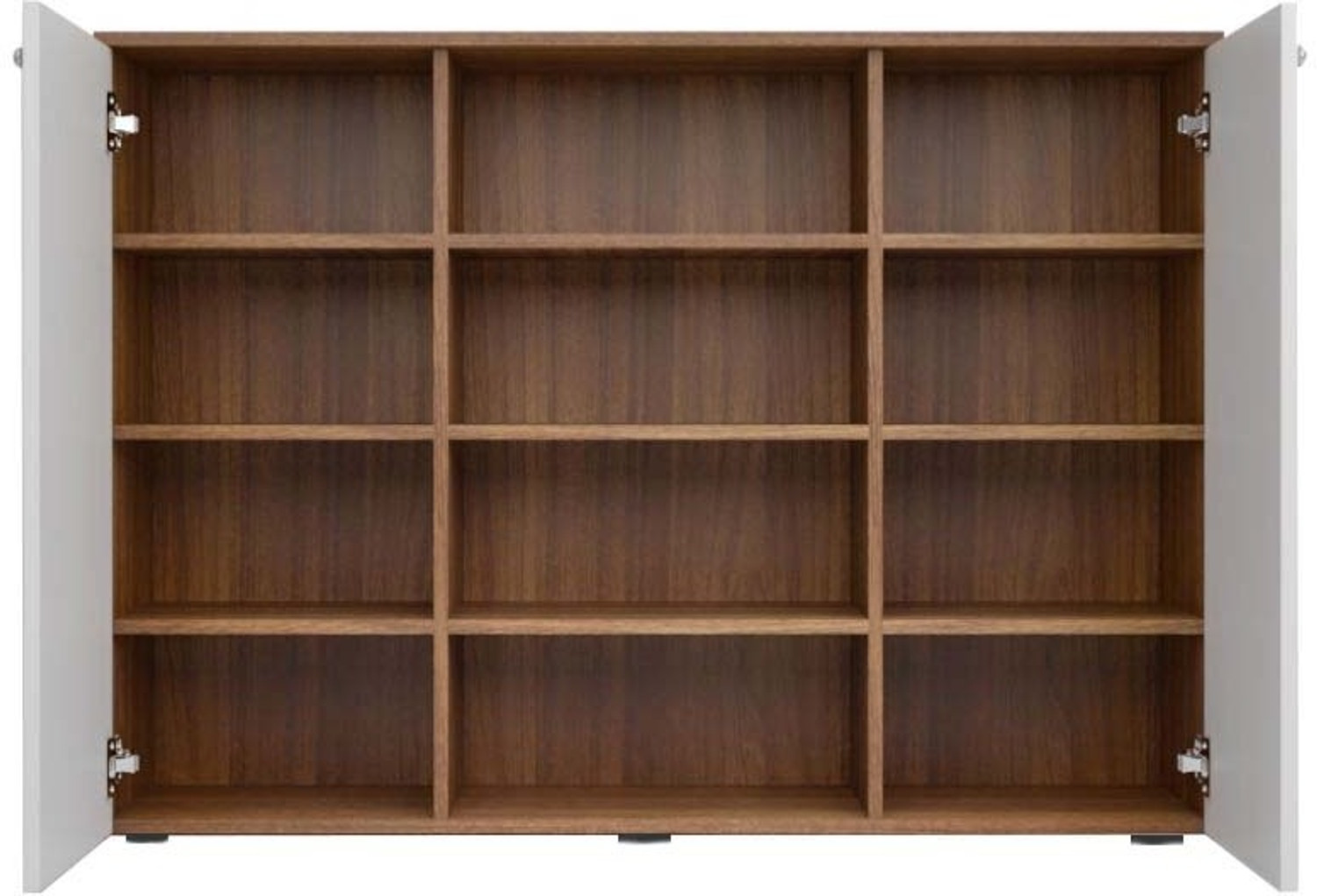 Image of neuspace 2 Doors Shoe Cabinet can Store Up to 24 Pair Shoes Engineered Wood Shoe Stand