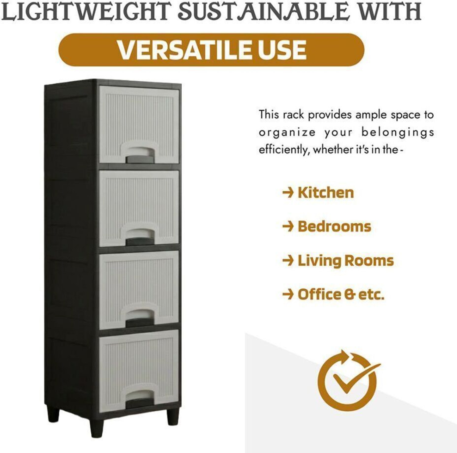 Image of Suptikes Plastic Organizer - Vertical Storage Solution Plastic Shoe Stand