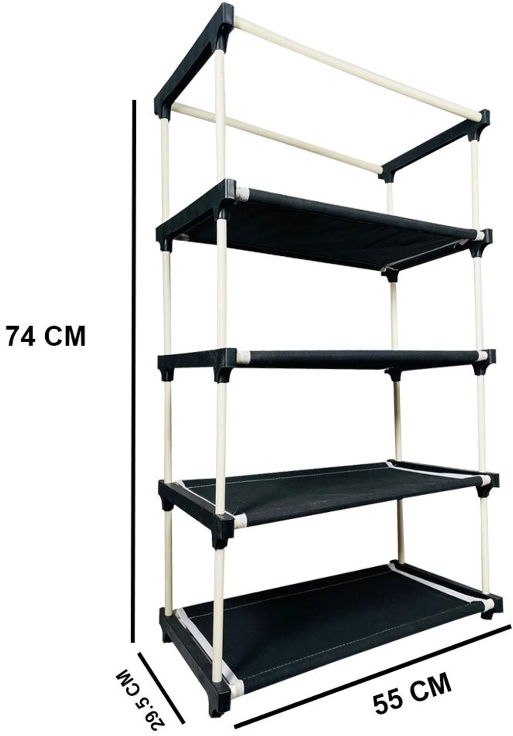 Image of girja Multipurpose 4 Layer book shelf Plastic /Wardrobe Heavy Material PVC Plastic Shoe Stand