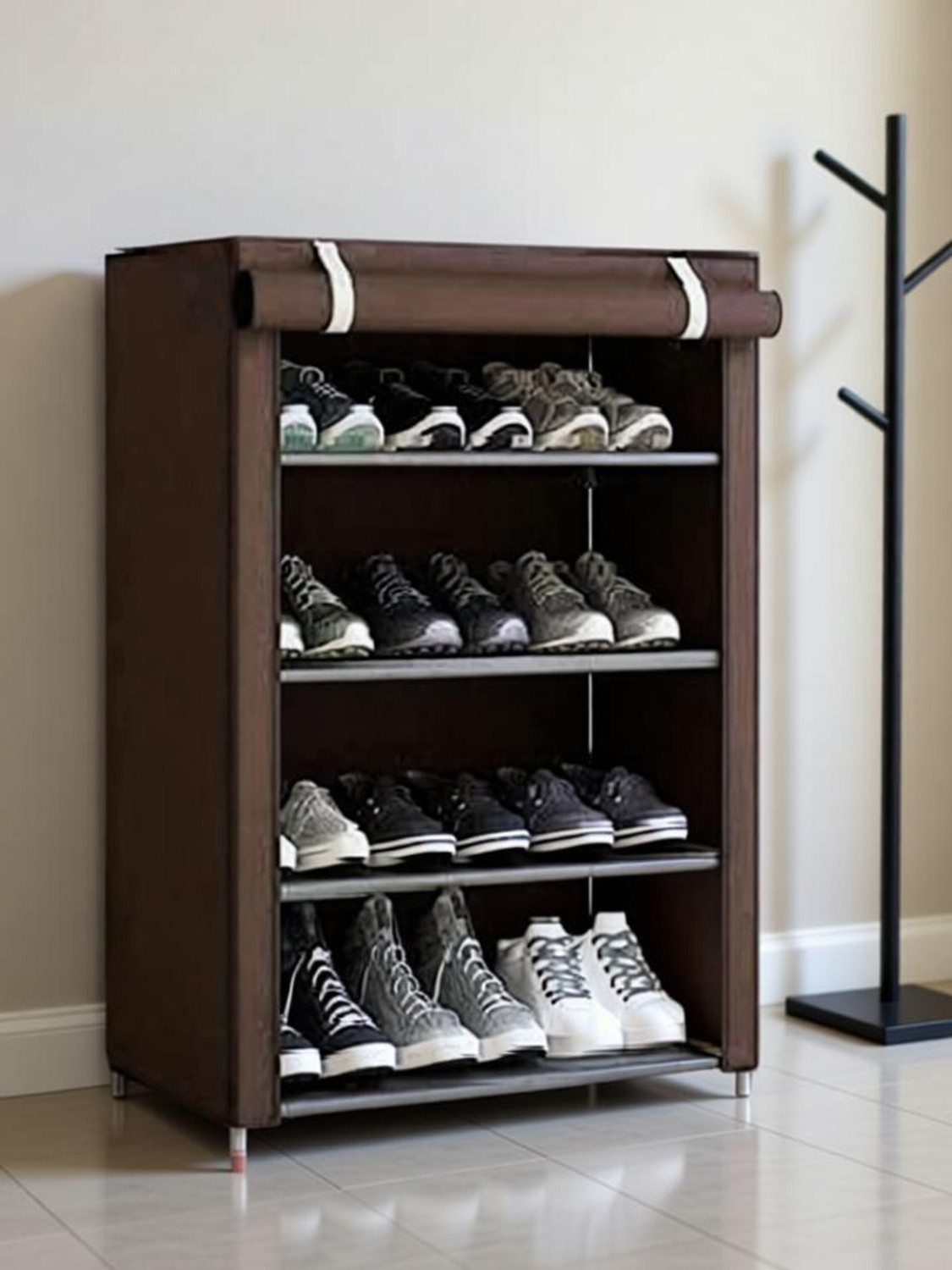Image of EEMWAY Metal Shoe Rack