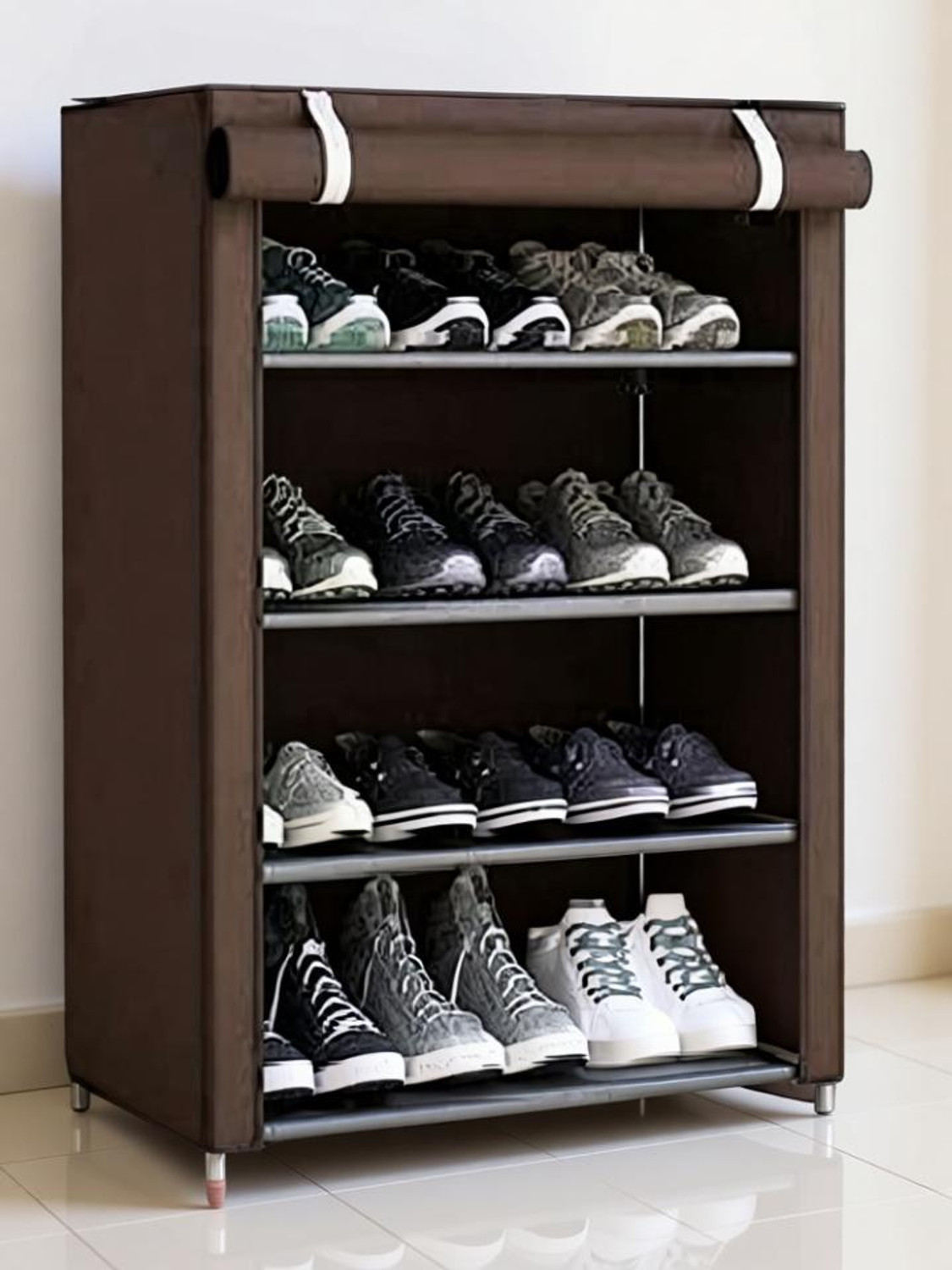 Image of EEMWAY Metal Shoe Rack