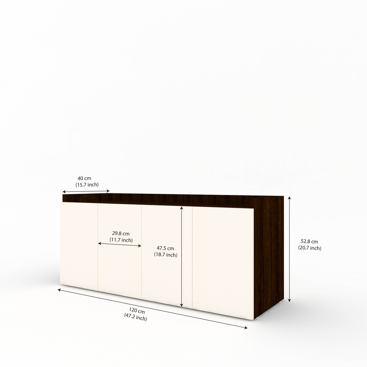 Image of spacesbyU Shoe Rack with Seating Provision & Storage Shelves | Engineered Wood Shoe Rack