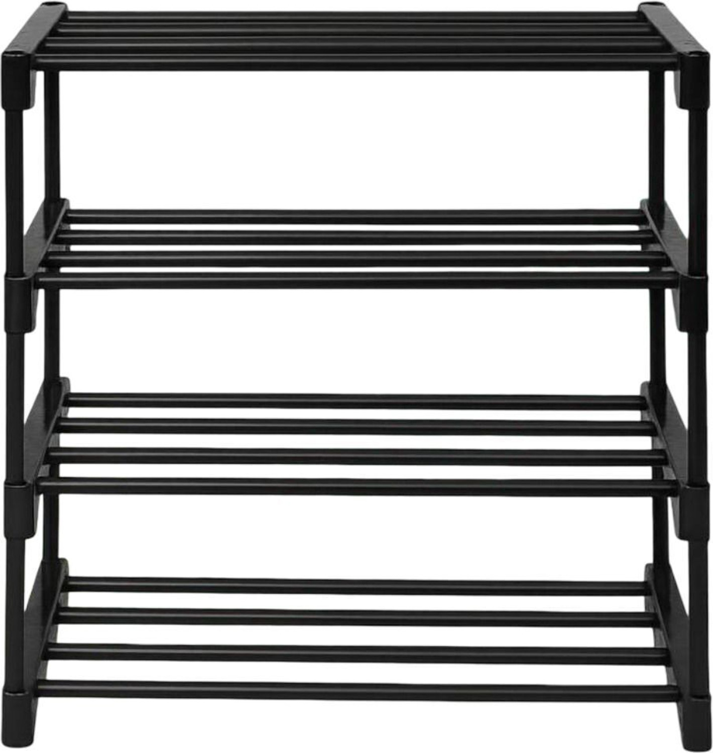 Image of FurniGully 4 layer Rack Plastic Collapsible Shoe Stand