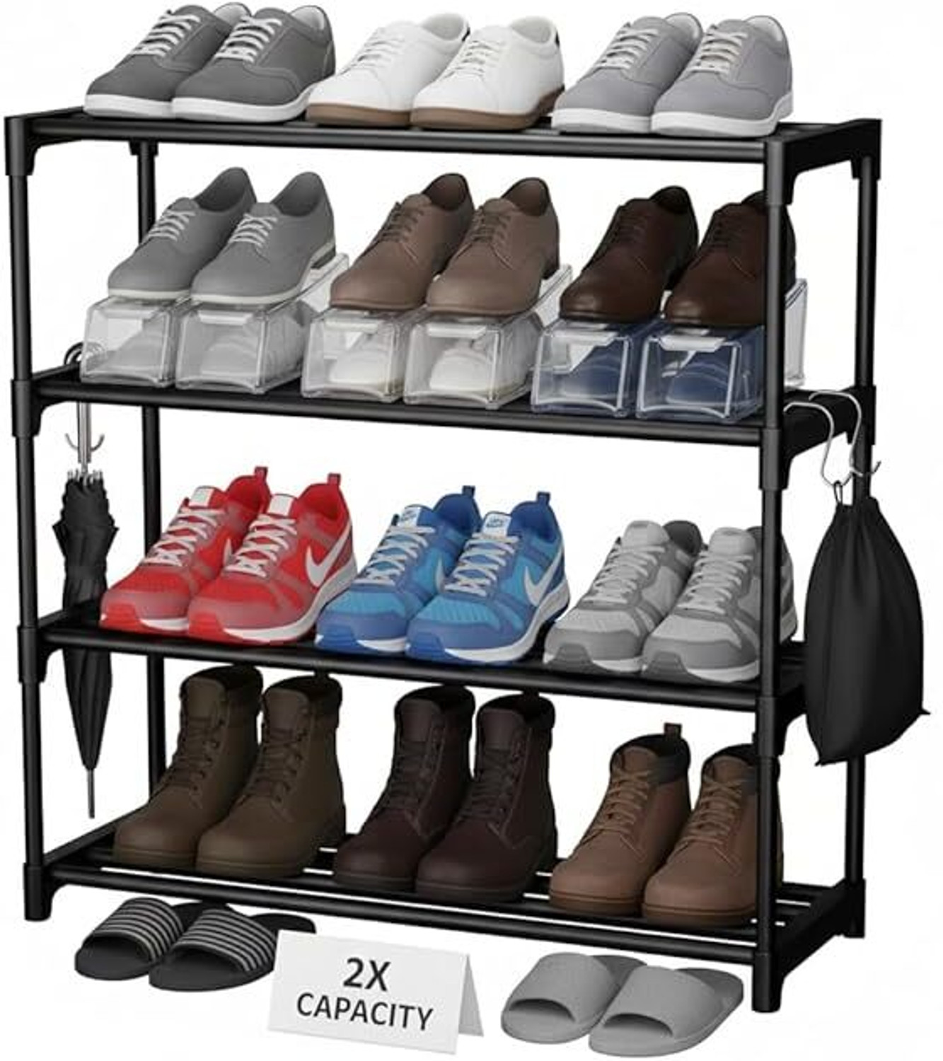 Image of ROSHTULEND Plastic Collapsible Shoe Stand