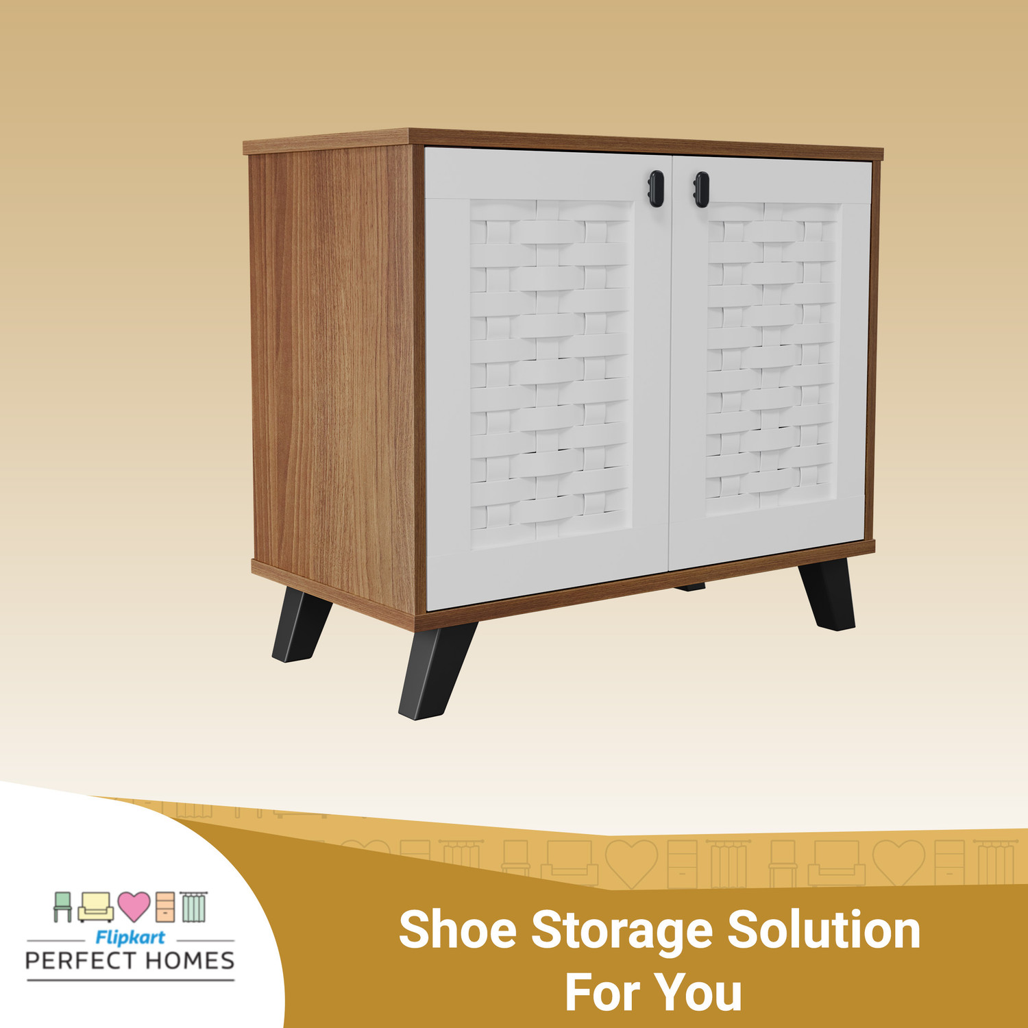 Image of Flipkart Perfect Homes Steamer Engineered Wood Shoe Rack