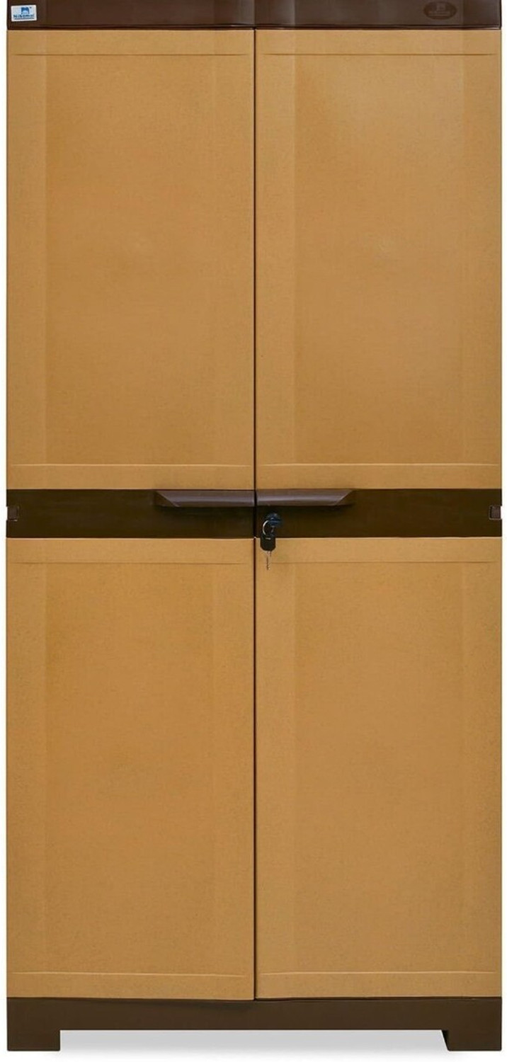 Image of Nilkamal Freedom Large 18 (FMSC18) Sandy & Dark Brown Plastic Shoe Rack