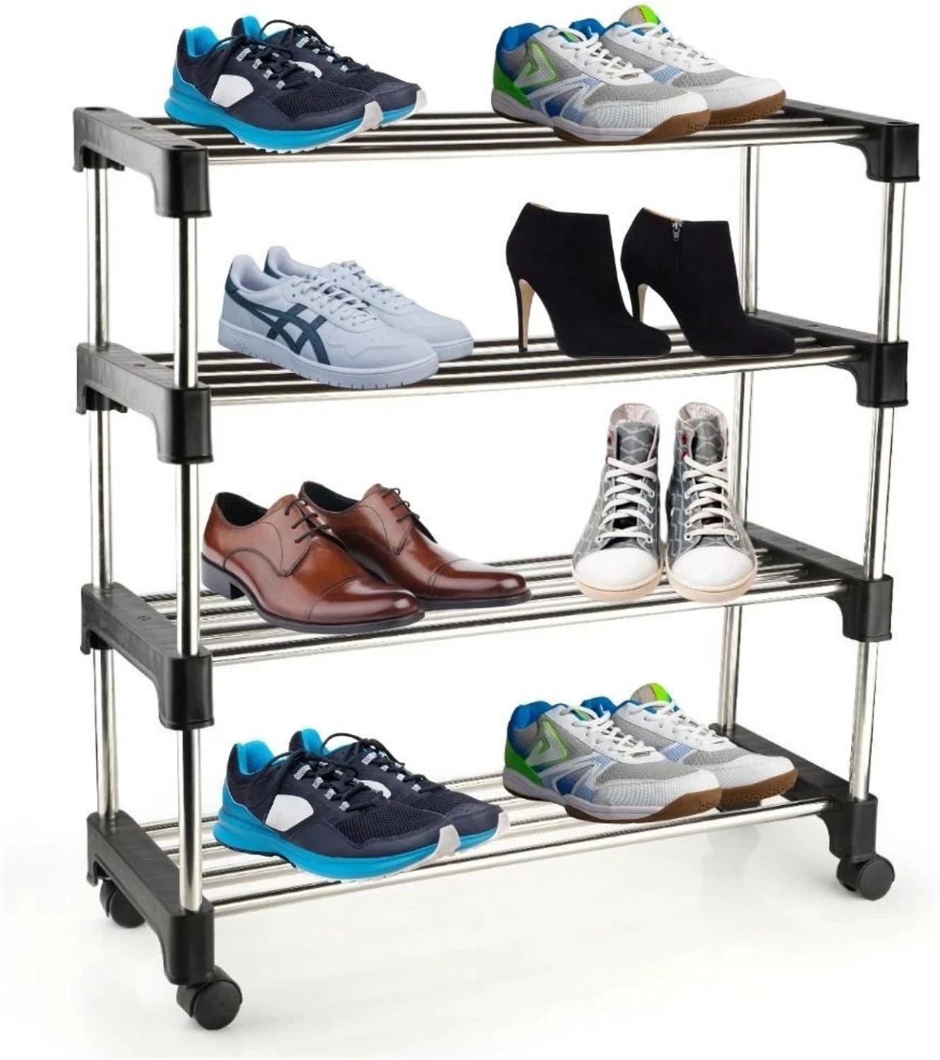 Image of METZO Metal, Plastic Shoe Stand