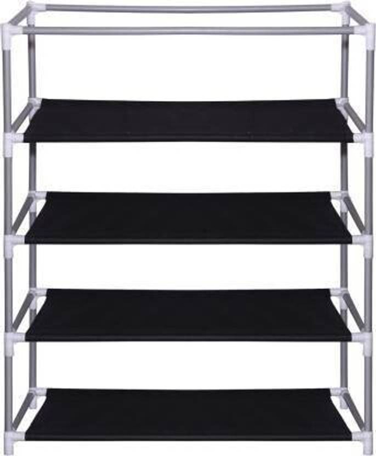 Image of Palkolink 4 sleeves havy PVC pipe shoe rack Plastic Collapsible Shoe Stand