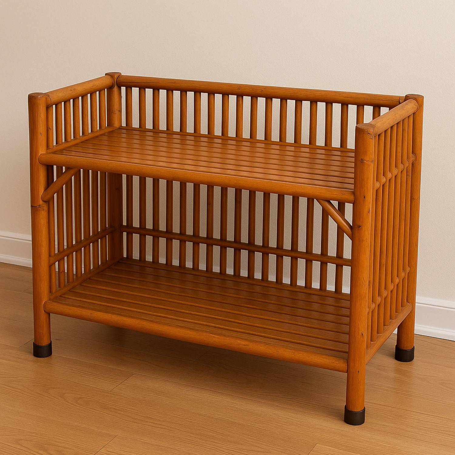 AFCane Craft 2-Tier Wooden Shoe Rack | High-End Bamboo Shoe Organizer for Bedroom, Entryway Bamboo, Cane, Solid Wood Shoe Stand Price in India - Buy AFCane Craft 2-Tier Wooden Shoe Rack | High-End Bamboo Shoe Organizer for Bedroom, Entryway Bamboo, Cane, Solid Wood Shoe Stand online at Flipkart.com