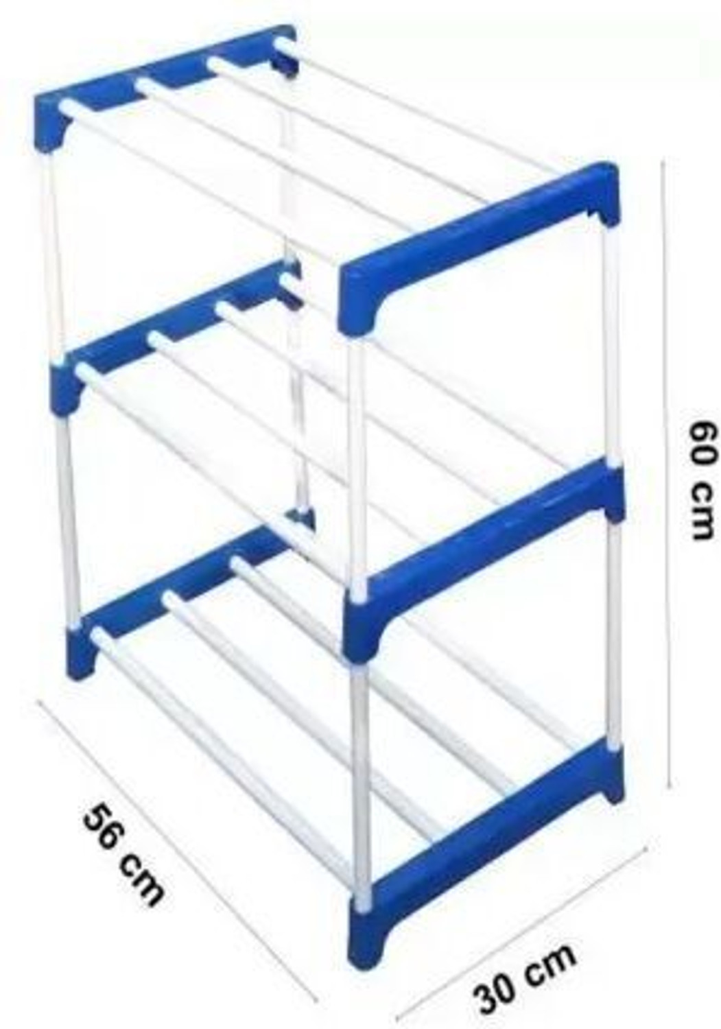 Image of Dwello 3 multy purpose hard PVC pipe shoe stand Plastic Shoe Stand