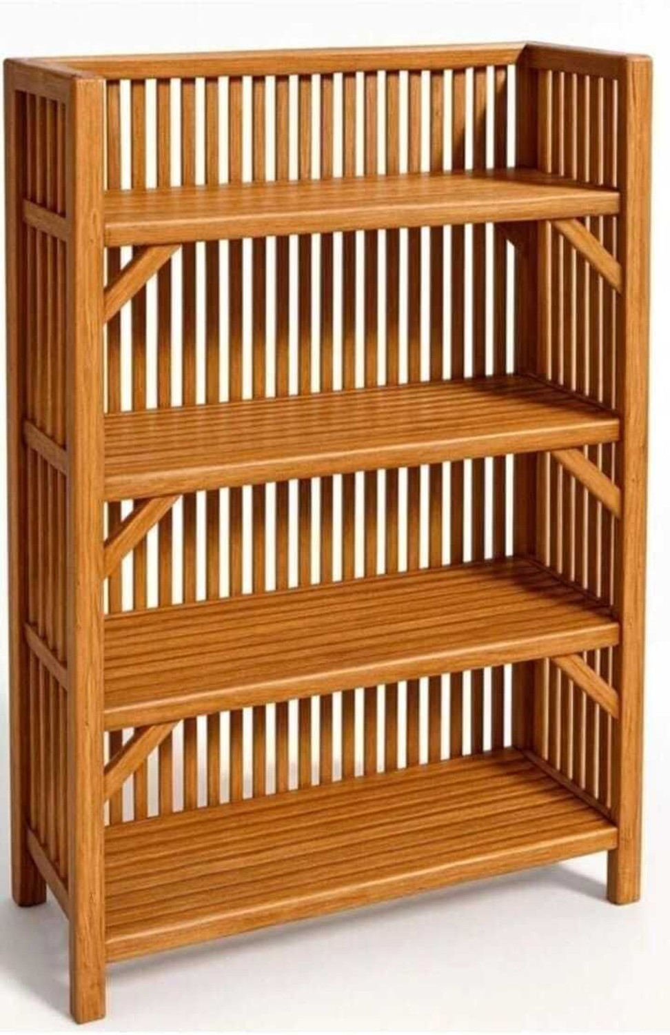 Image of Danish Traders Handmade 4 shelves Bamboo Shoe Rack| Stand| Organizer Bamboo Shoe Stand