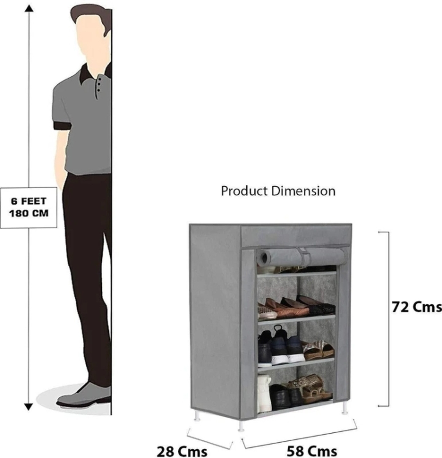 Image of GirjaHub Plastic Shoe Stand