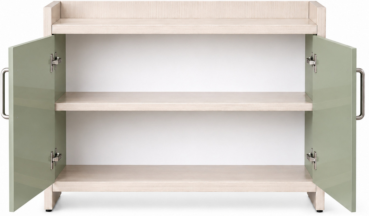 Image of Flipkart Perfect Homes 2 Door Mirror Glossy triple layered UV Resistant, 2 shelf Multipurpose Cabinet Engineered Wood Shoe Stand