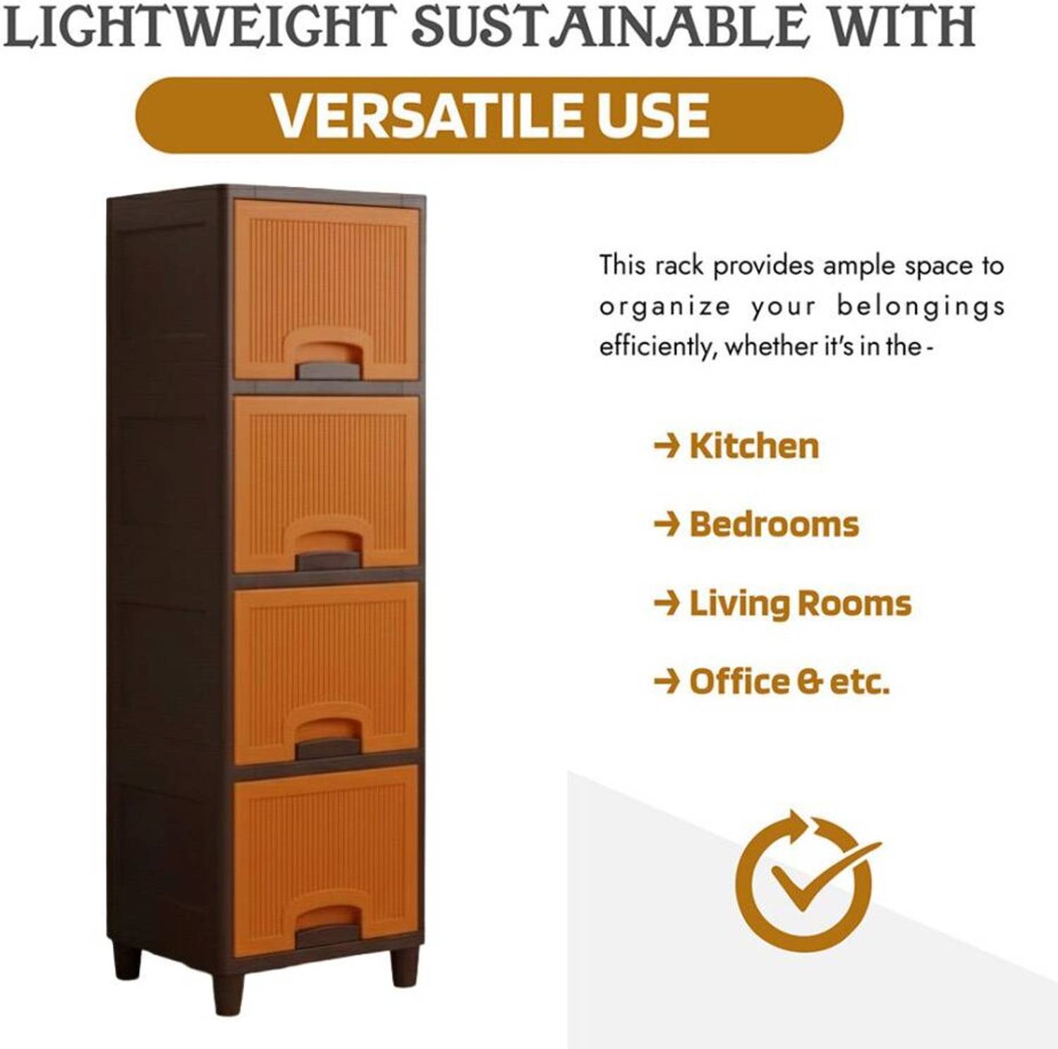 MAXTID Multi Layer Plastic Modular Drawer - Image 4