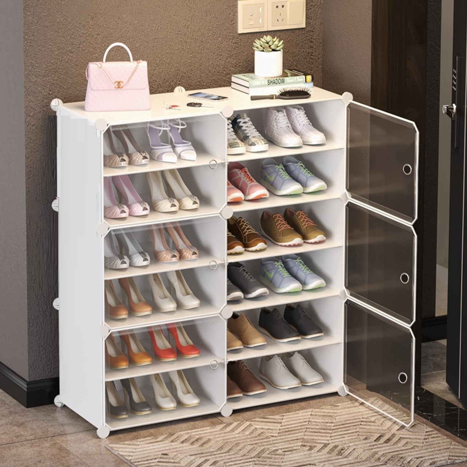 Image of BUCKETLIST Plastic Shoe Rack