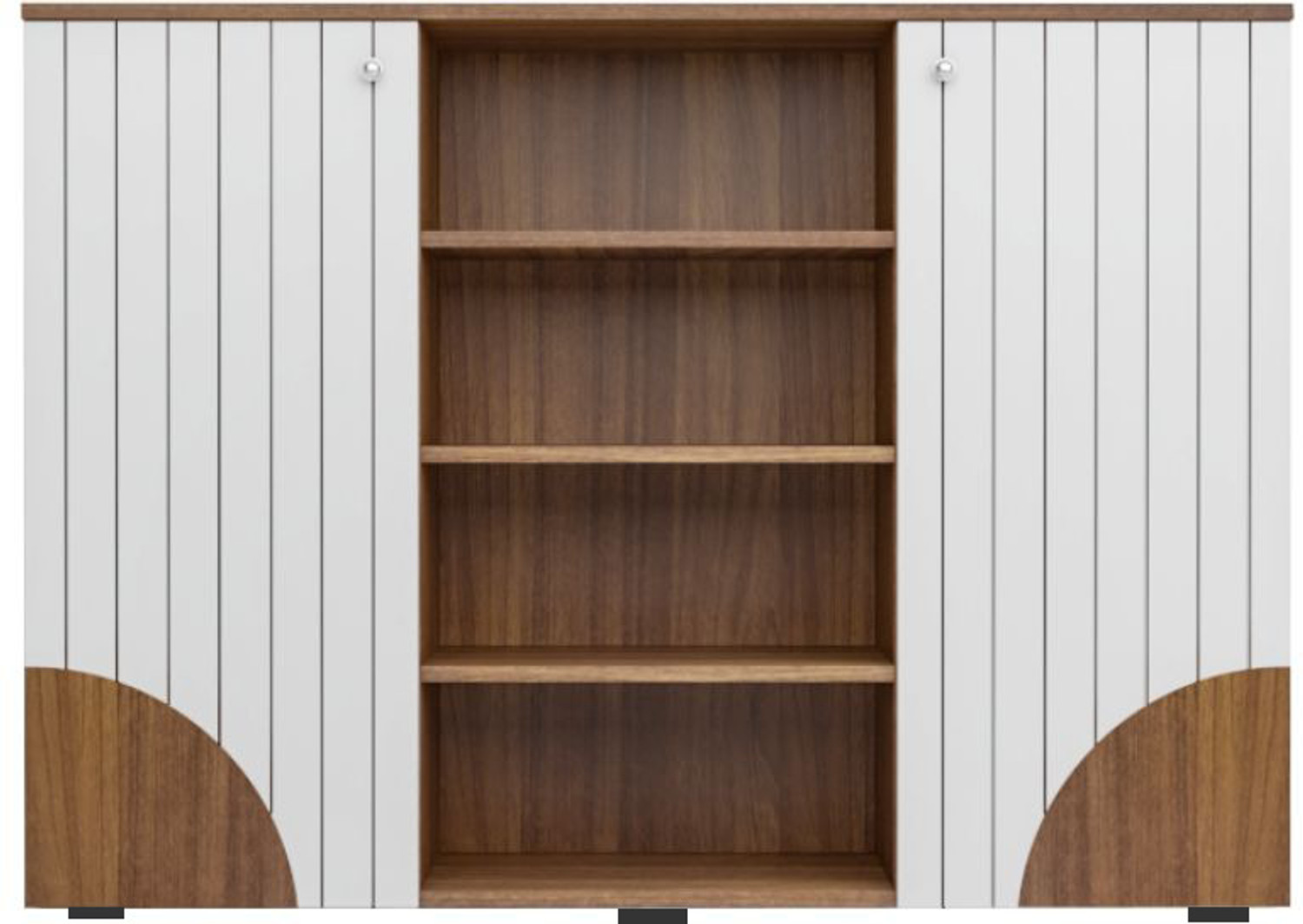 Image of neuspace 2 Doors Shoe Cabinet can Store Up to 24 Pair Shoes Engineered Wood Shoe Stand
