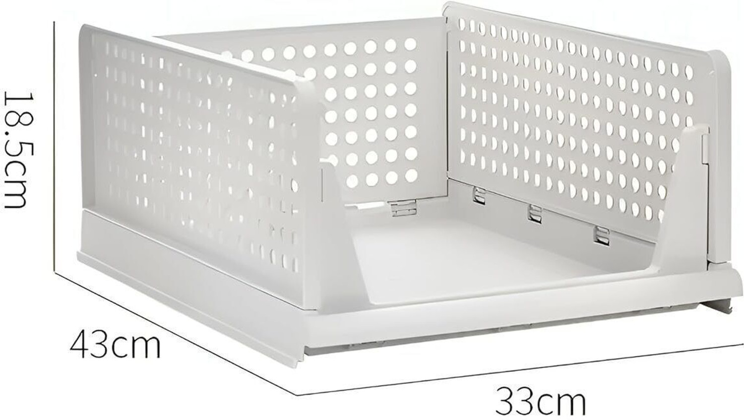 Image of SEASONS 1-Shelf-1-Door Plastic Cubort Shoe Rack Plastic Collapsible Shoe Stand