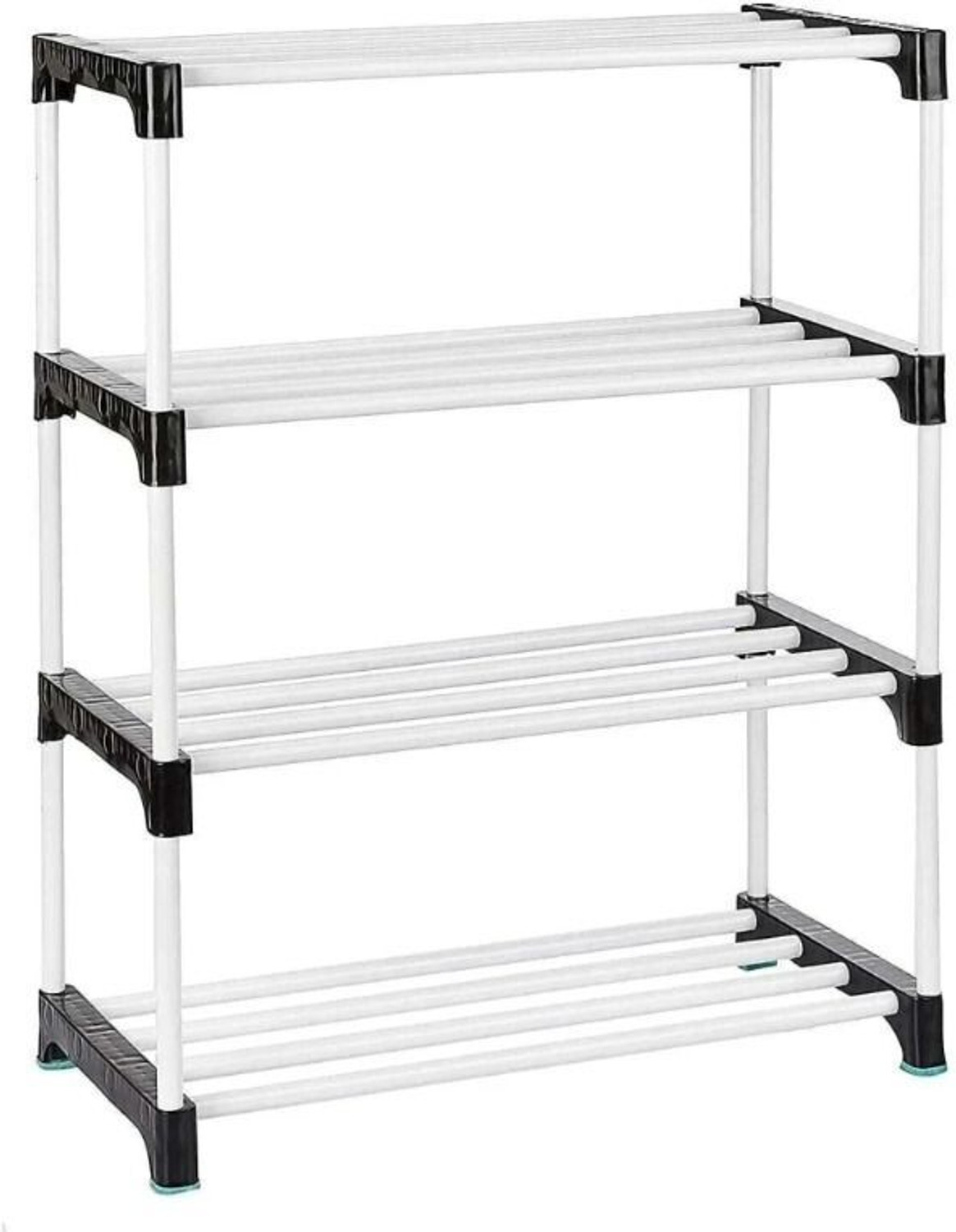 Image of FurniGully 4 layer Rack Plastic Collapsible Shoe Stand