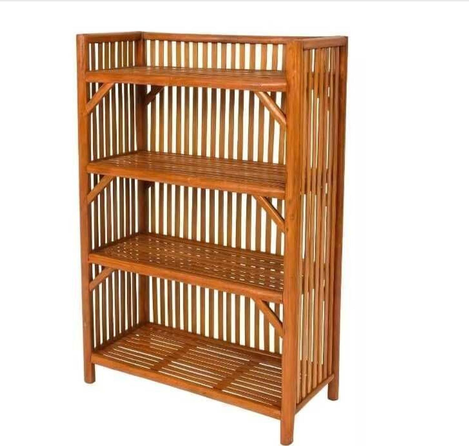 Image of ABC ECO FRIENDLY ZEN BAMBOO RUSTIC DESIGN ENTRYWAY SHOE ORGANIZER Bamboo Shoe Stand