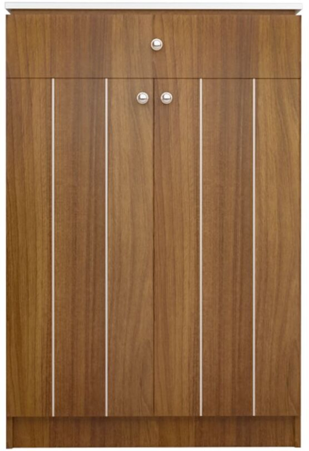 Image of neuspace Eva Shoe Cabinet with Door, Storage Box, 4 Shelf Footwear Rack, Engineered Wood Shoe Rack