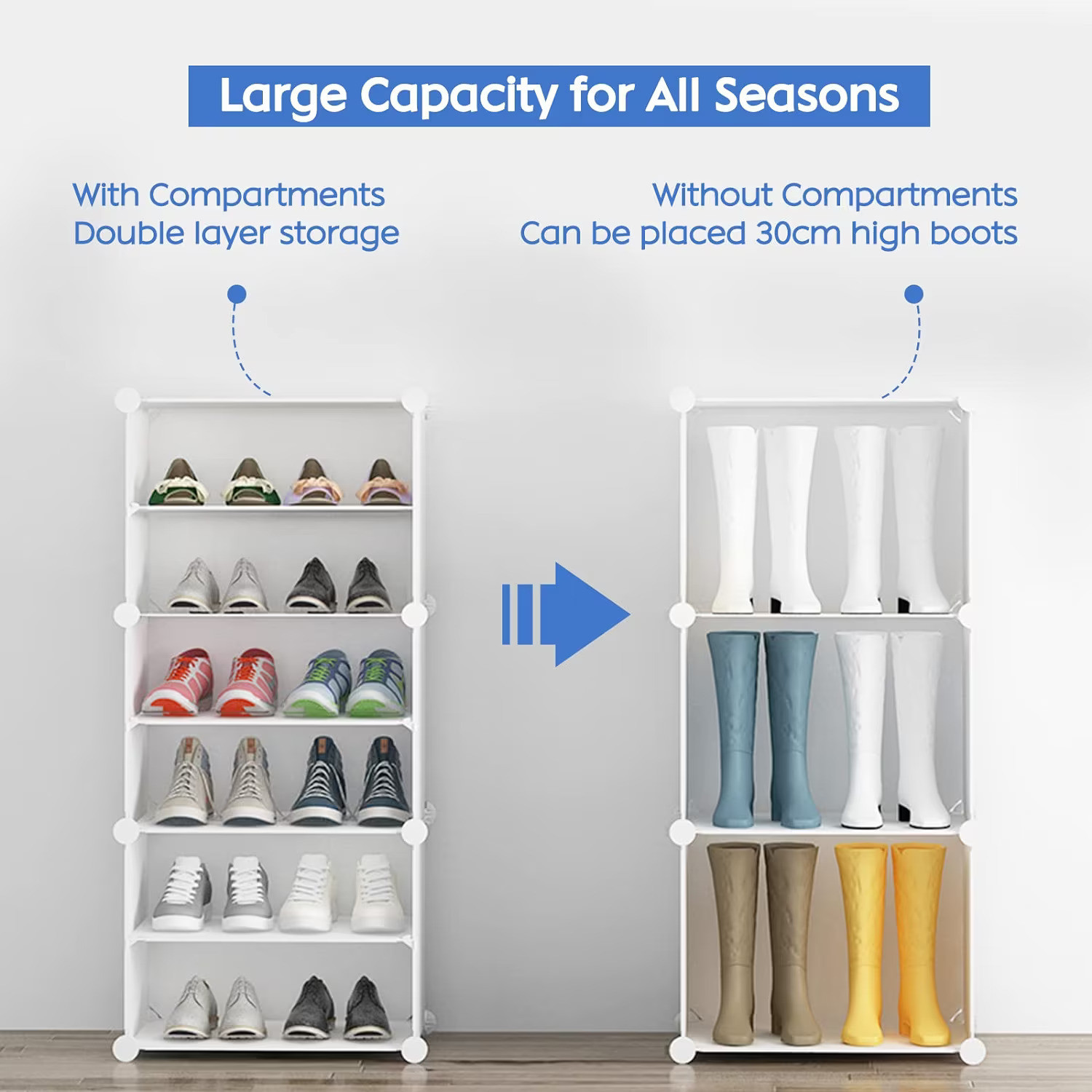 Image of BUCKETLIST Plastic Shoe Rack