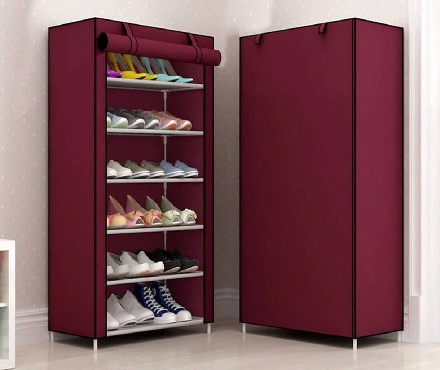 FreshDcart This is a great storage cabinet for your home to store your shoes, books, kids Metal, Plastic Collapsible Shoe Stand