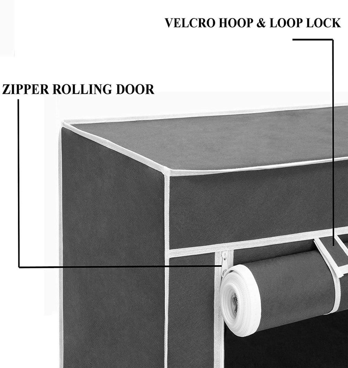 Image of Dwello 6 sleeves grey shoe rack Plastic, Metal Collapsible Shoe Stand