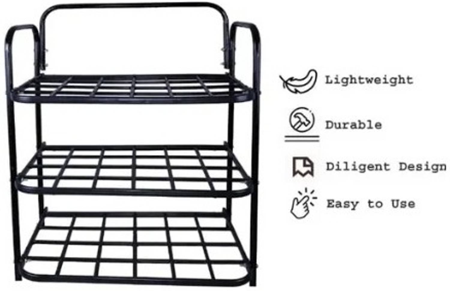 ASSURE Multipurpose foldable portable Home And Office Wall Shelf Plastic Shoe Stand