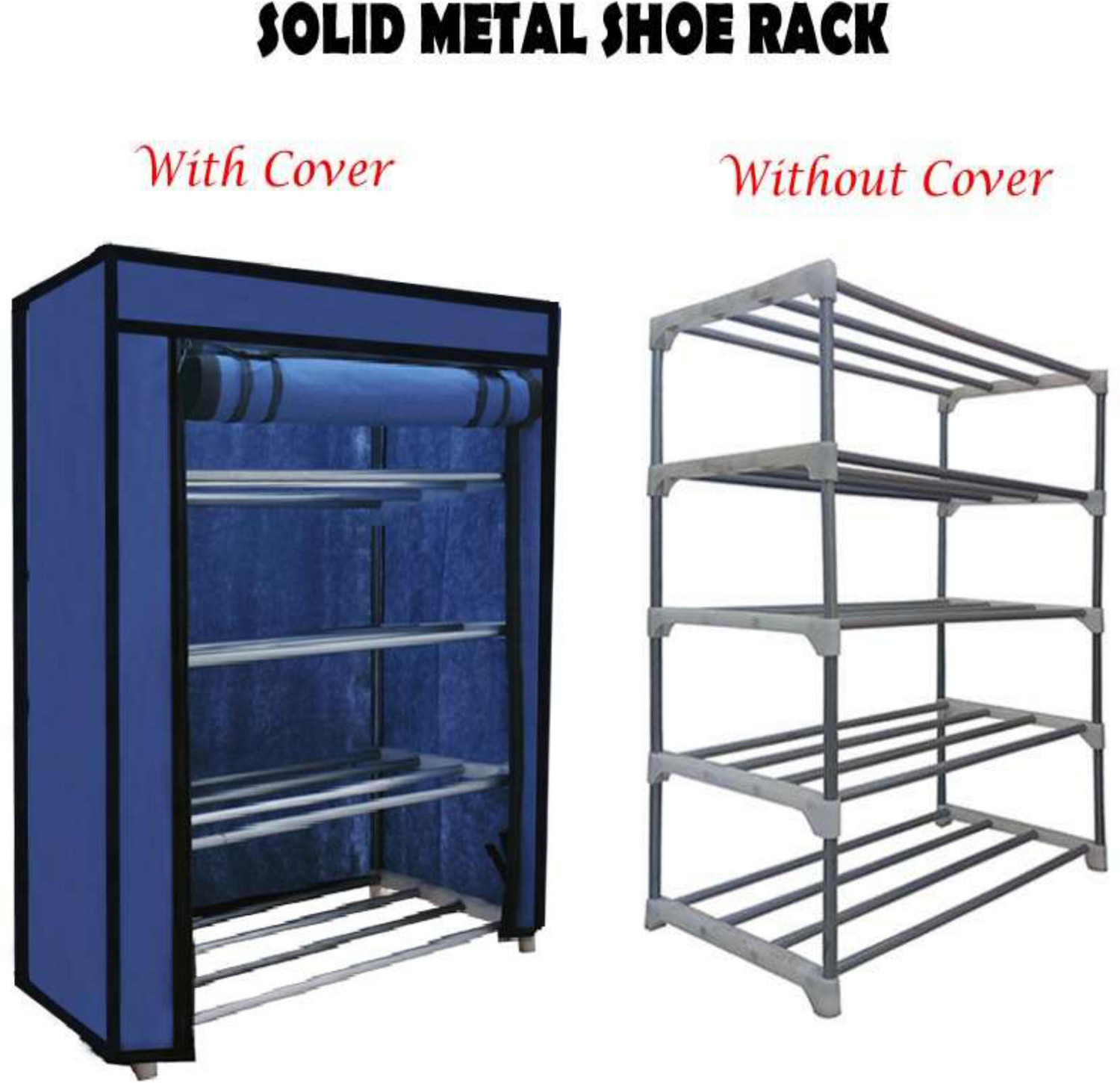 Image of BHIMADA Best Quality Multi-Storage Rack Shelf Metal Collapsible Shoe Stand