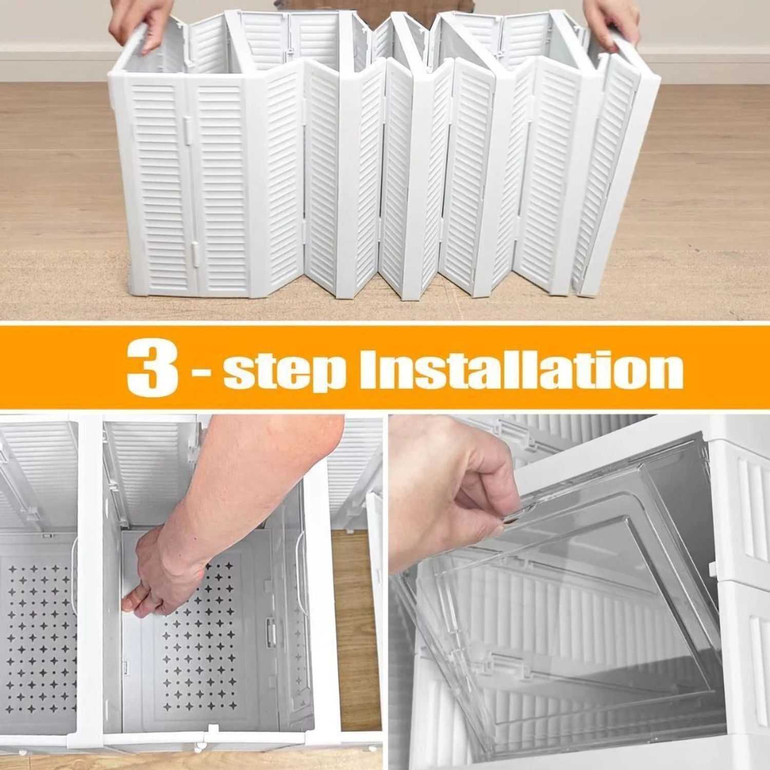 Image of Aliens Foldable Shoe Organizer Storage Box / Collapsible Shoe Rack / Foldable Closet Plastic Shoe Stand