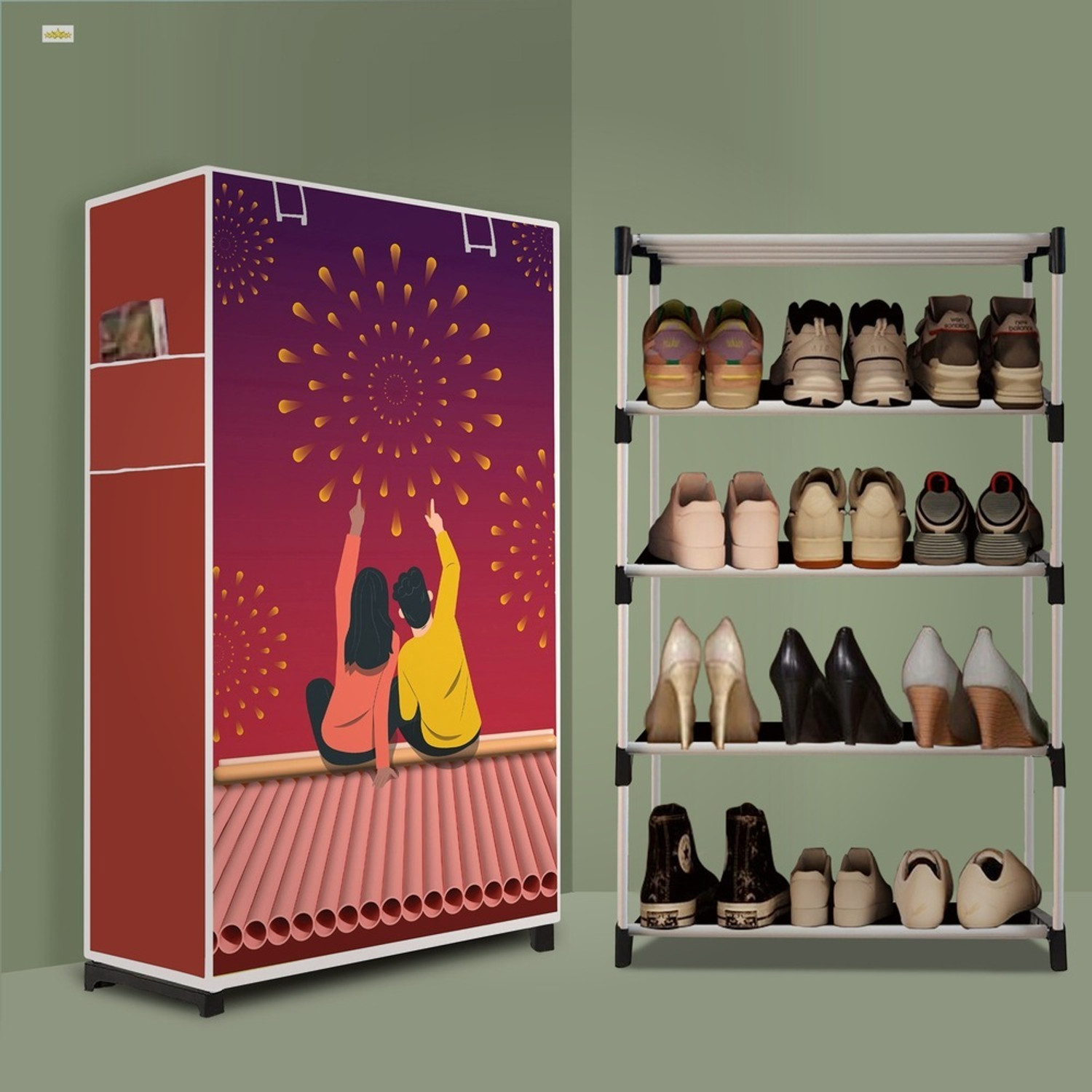 Image of Palkolink Plastic Collapsible Shoe Stand