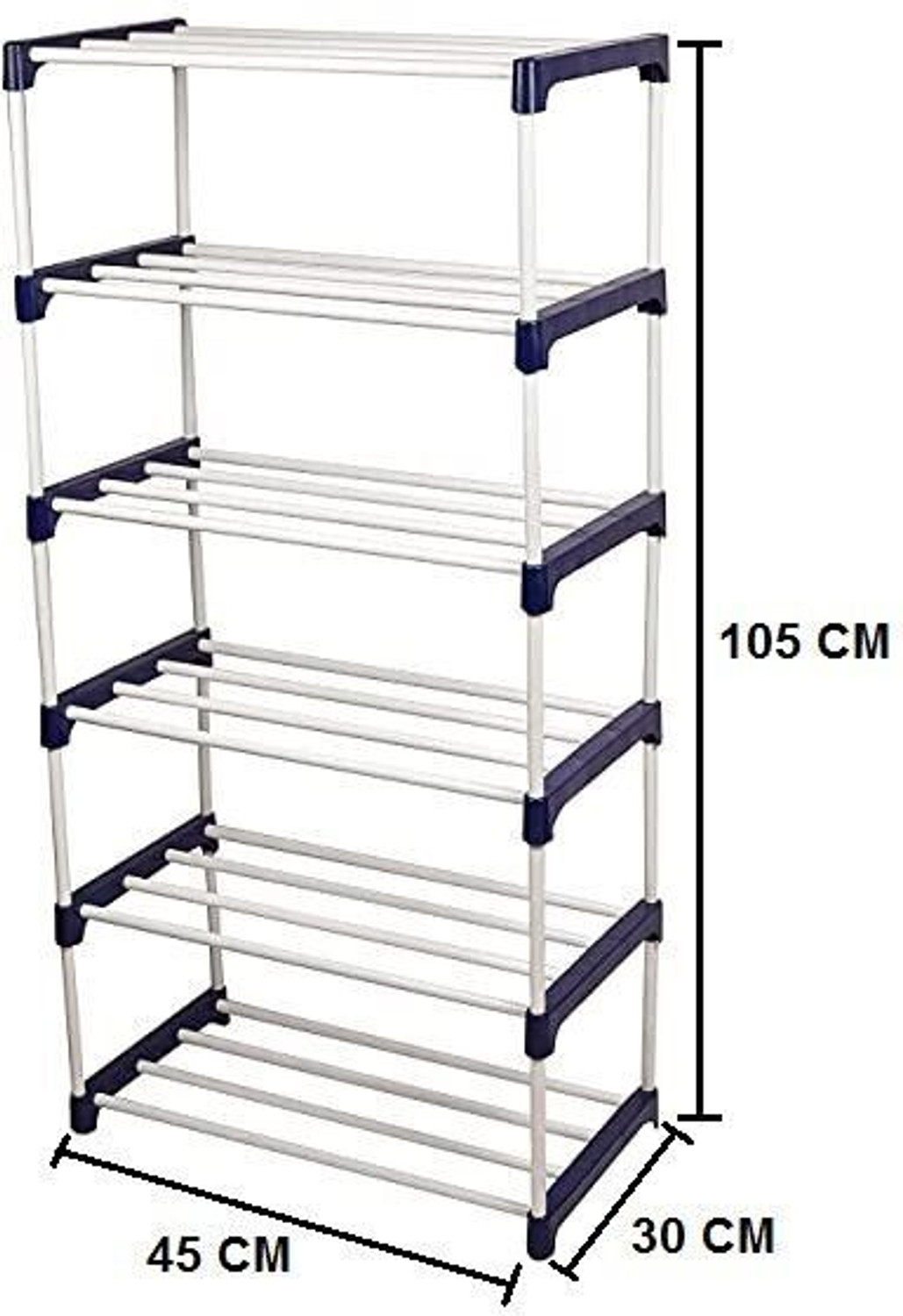 Image of Reom Enterprise 6 Shelves Multipurpose Plastic ( Heavy PVC Pipe ) Plastic Shoe Stand
