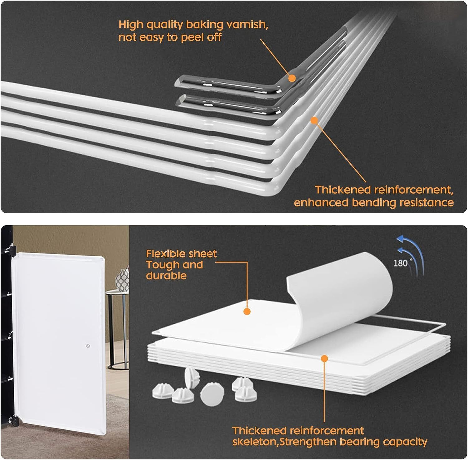 Image of SEASONS 6-Shelf-3-Door Plastic Cubort Shoe Rack Plastic Collapsible Shoe Stand