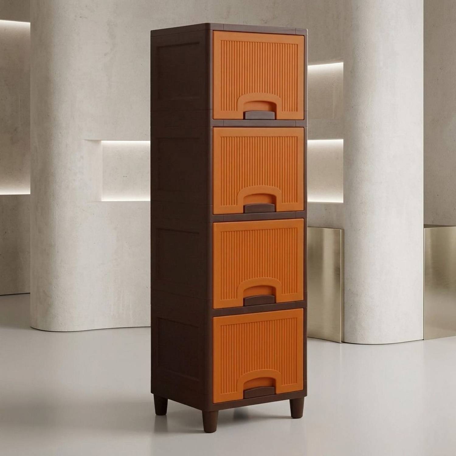 YASHODEEP PLASTIC Shelf Plastic and Steel Shoe/Chappal/Book/Clothes Rack/Stand/for Home Plastic Collapsible Shoe Stand