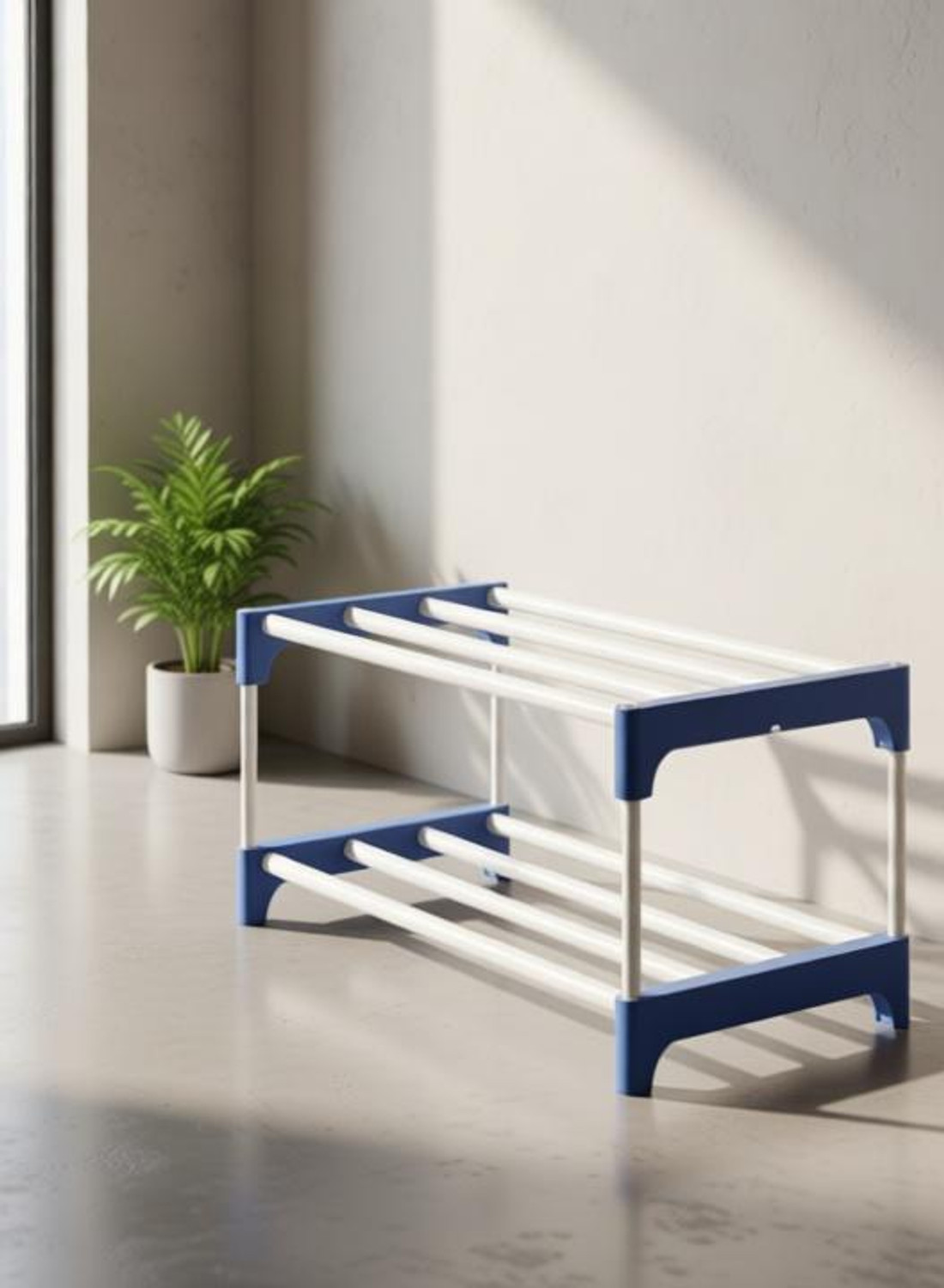 Image of Attache Metal, Plastic Shoe Rack