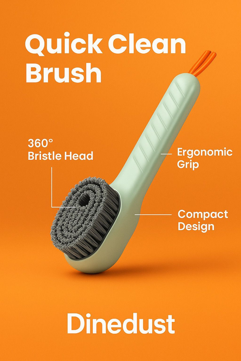 Image of DINEDUST SHOE CLEANER FOAM WITH BRUSH Cleaner