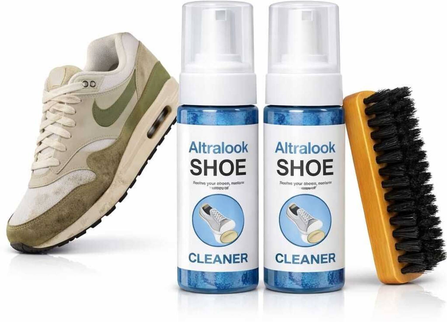 altralook Shoe Cleaner Spray Sneaker Cleaner Foam Shoe Cleaning Kit White Shoe Cleaner Cleaner