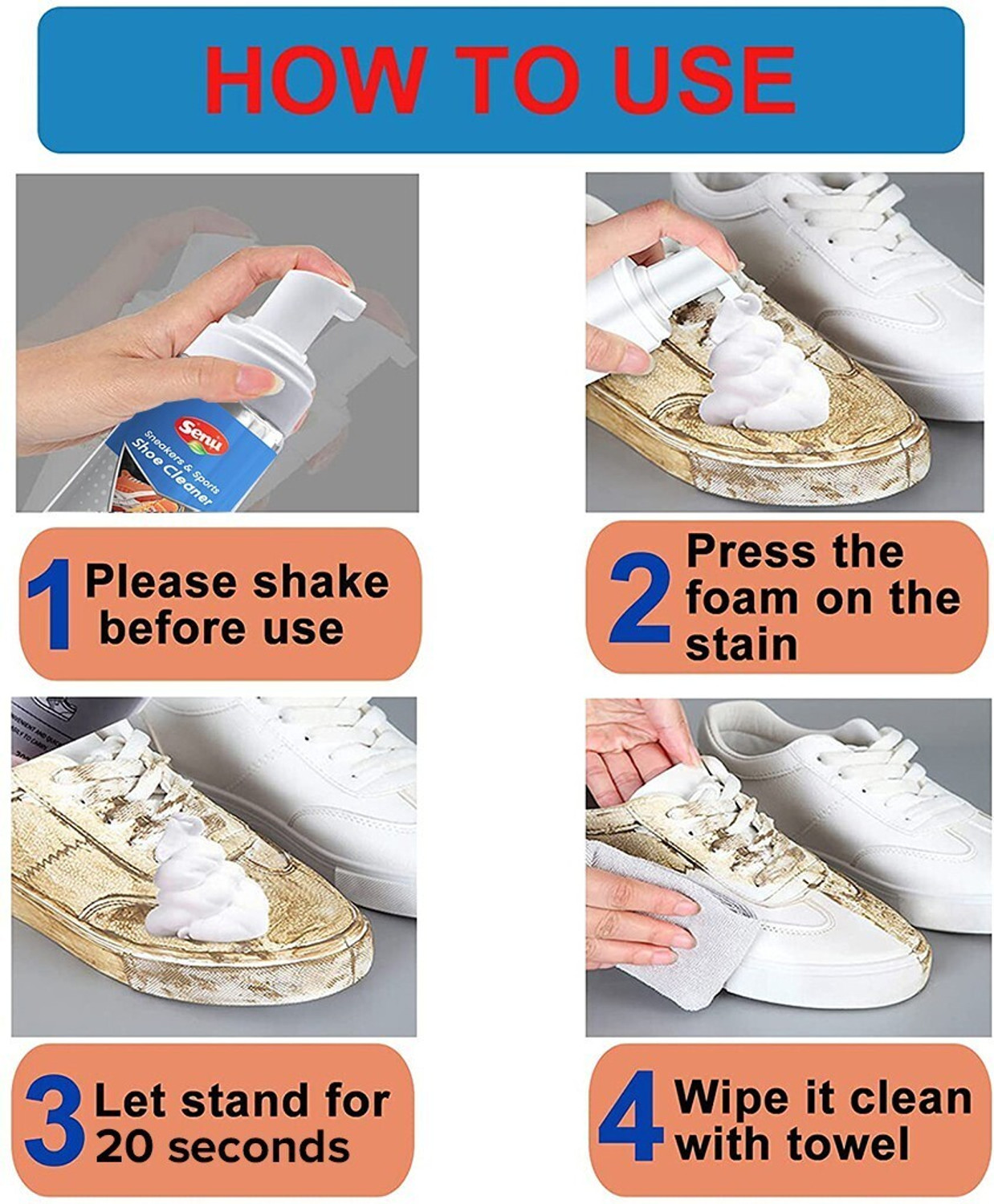 Image of Senu Sneakers & Sports Shoe Cleaner 150 ml Cleaner