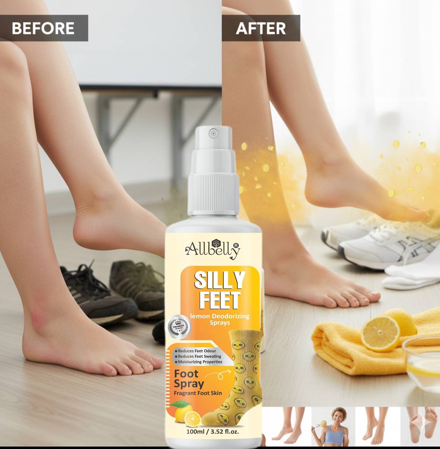 Allbelly SILLY FEET SPARY FOR SCHOLL STUDENT Shoe Sanitizer
