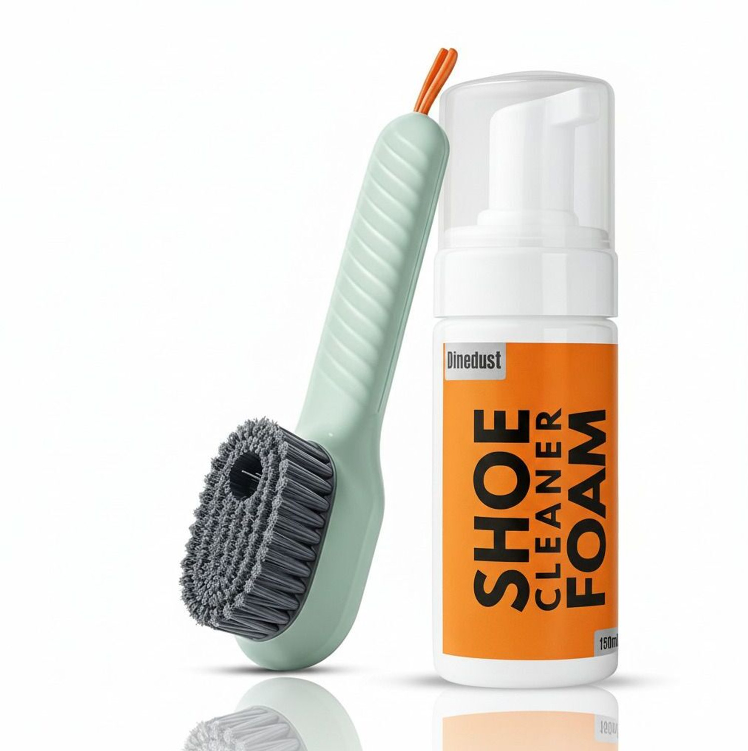 Image of DINEDUST SHOE CLEANER FOAM WITH BRUSH Cleaner