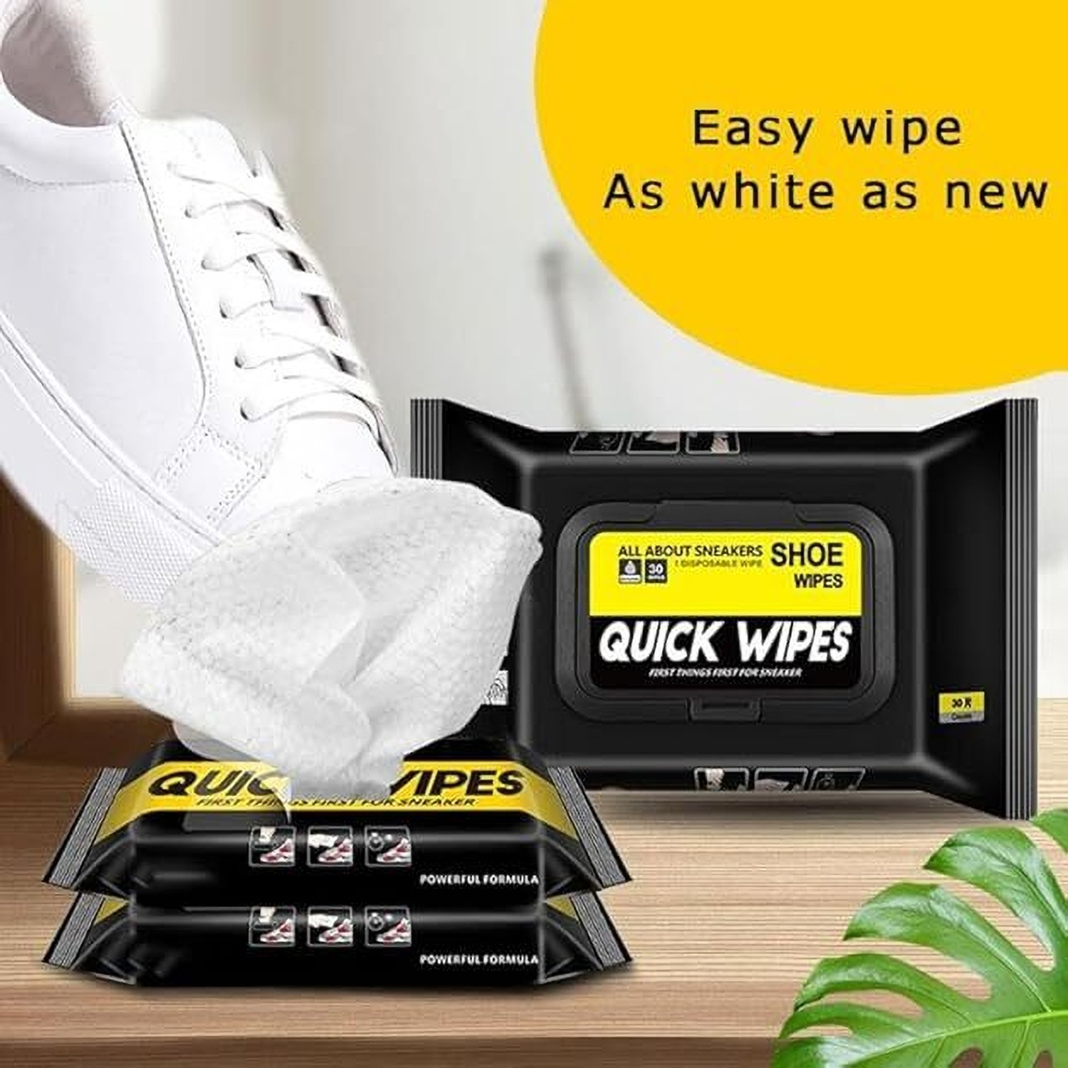 Image of Bluejack Shoe Wipes Wipes (2 Pack of 160 Pcs) Instant Cleaner Shoe Cleaning Wipes Cleaner